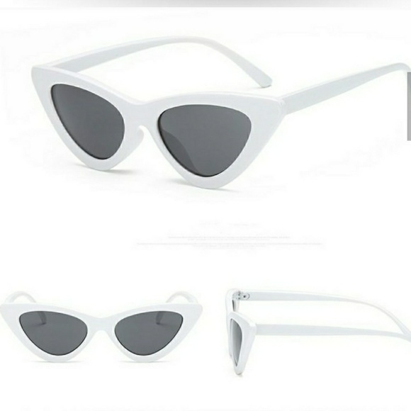 RED CAT EYE RETRO SUNGLASSES - Picture 3 of 5
